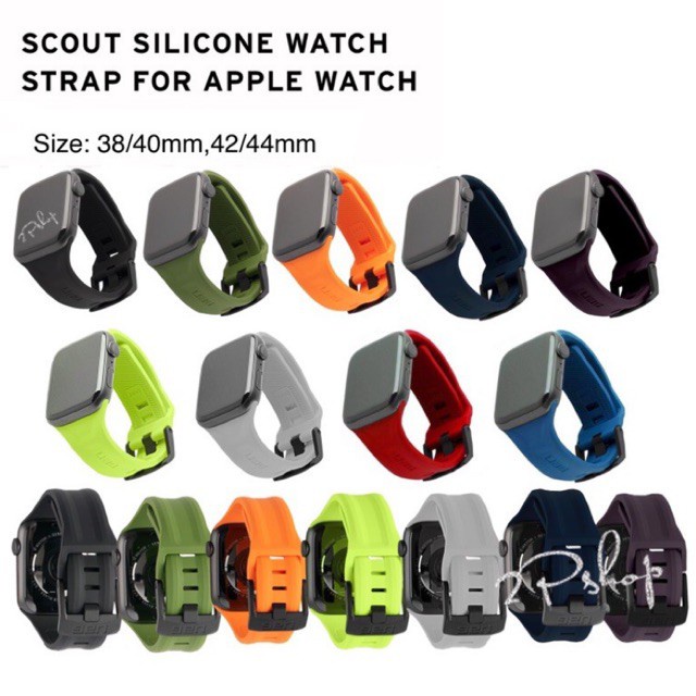 สมาร์ทวอช สมาร์ทวอทช์ UAG สาย Apple watch Scout Solf Touch Silicon 38/40/41mm, 42/44/45mm series 1,2,3,4,5,6,SE,7