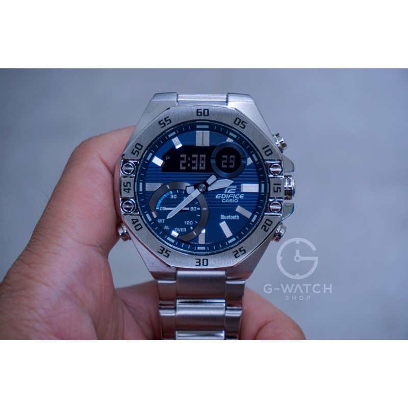 นาฬิกาข้อมือ Casio Edifice รุ่น ECB-10D-2A เชื่อมต่อบลูทูธ อนาล็อกและดิจิตอล