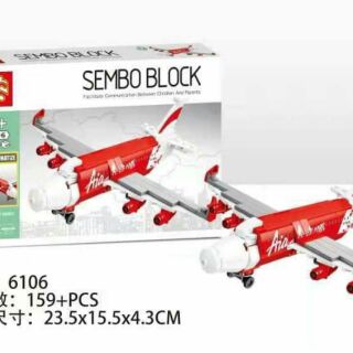 SEMBO BLOCK no.6106เลโก้เครื่องบิน 06(ชุด8แบบ)