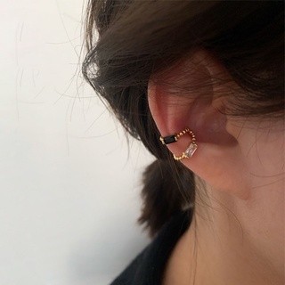 Jolie✨ | Zircon metal ear clip ต่างหูแบบเกาะ ต่างหูเกาหลี