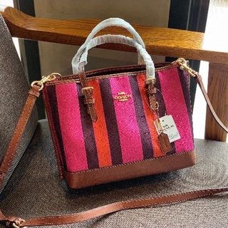 COACH MOLLIE TOTE 25 IN SIGNATURE JACQUARD WITH STRIPES