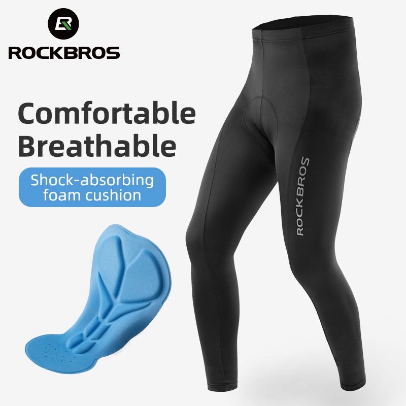 ROCKBROS กางเกงขายาวระบายอากาศ 4D สําหรับผู้ชายเหมาะกับการขี่จักรยาน
