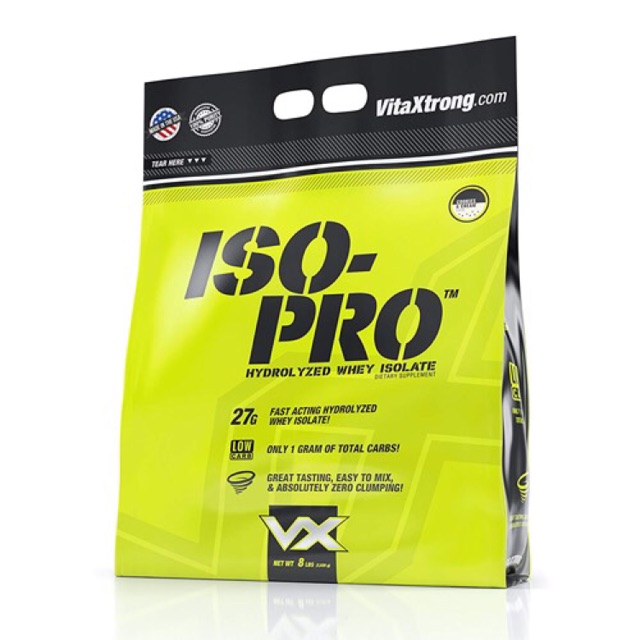 Isolated Whey Protein ISO - PRO VITAXTRONG  รส Sweet Strawberry Swirl ขนาด 8 lbs