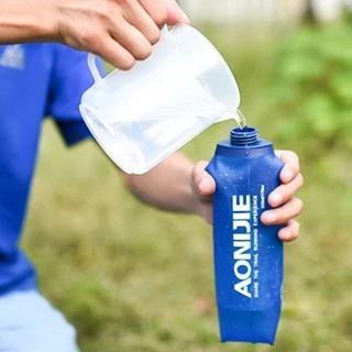 AONIJIE ขวดน้ำแบบนิ่ม TPU พับเก็บได้ ขนาด 250ml, 500ml สำหรับวิ่ง Half, Full Marathon ของแท้ 100%