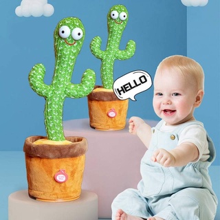 ஐ♞Tiktok Hot Cactus Dance Toy Talk Kaktus Bercakap Dancing Toy Early Childhood Education Electric Cactus Toy