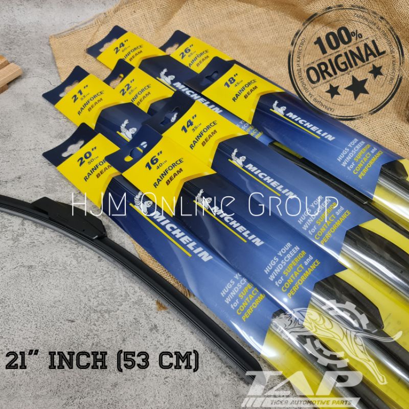 MICHELIN 21" INCH 53 CM RAINFORCE BEAM FRAMELESS WIPER BLADE ORIGINAL
