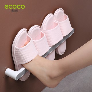 ECOCO อุปกรณ์จัดเก็บรองเท้า ที่วางรองเท้า ที่เก็บรองเท้าติดผนัง ที่เก็บรองเท้า ที่แขวนรองเท้า ติดง่าย ติดแน่น Shorerack