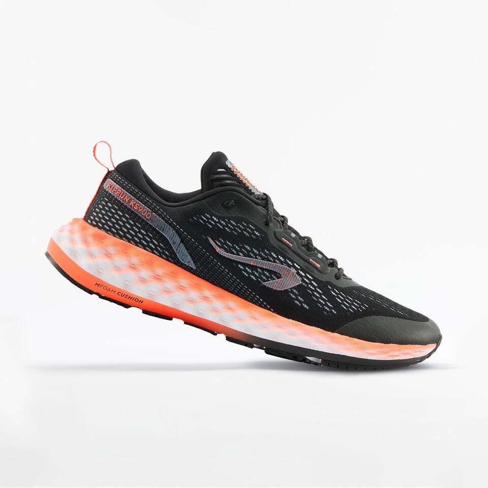 รองเท้าวิ่งสำหรับผู้ชายรุ่น Kiprun KS900 KIPRUN MEN'S RUNNING SHOES KIPRUN KS 900 - BLACK ORANGE