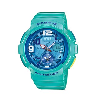 Casio Baby-G  นาฬิกาข้อมือผู้หญิง  สีฟ้า สายเรซิ่น รุ่น BGA-190-3