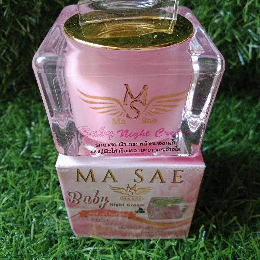 ครีม มาเซ่ ครีมบำรุงหน้าก่อนนอน  MA SAE BABY NIGHT CREAM     ช่วยฟื้นฟูผิวให้แข็งแรง