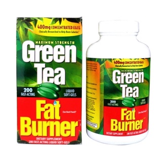 Green Tea Fat Burner 200 Softgels มี200เม็ด แท้สำหรับสาวรักหุ่นดี