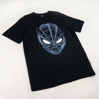 Cool69 เสื้อ ผู้ชาย สไตล์ เกาหลี เสื้อผู้ชายเท่ๆ Marvel Men Spider-Man Ghost Glow In The Dark T-Shirt - เสื้อยืดผู้ชายลา