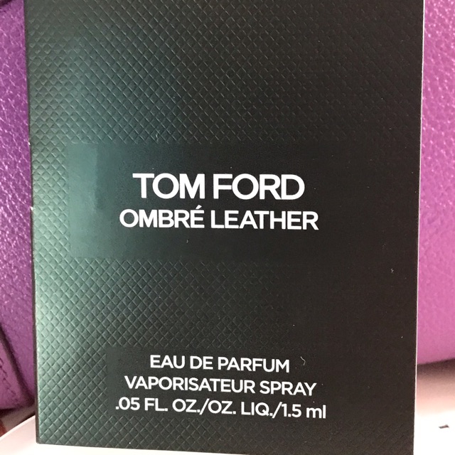 น้ำหอมแบรนด์เนมแท้ Tom Ford Ombre Leather EDP ขนาด 1.5 ml หอมมม หรูหรา สง่า มีระดับ ขาย 100 บาท