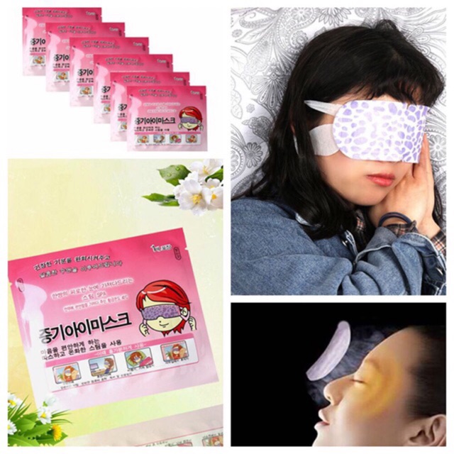พร้อมส่ง (10ชิ้น) ผ้าปิดประคบตาอุ่น ร้อน เกาหลี ประคบร้อน ปิดตานอน Eye mask