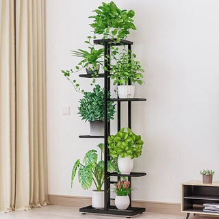 SK💖 modern plant shelf ชั้นวางกระถางเหล็ก 6 ชั้น สำหรับวางกระถางต้นไม้กลางแจ้ง