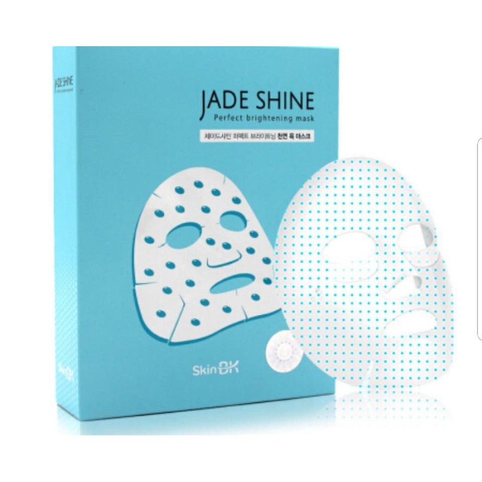 [1 แผ่น]​Skin BK Jade Shine Perfect Brightening Mask มาร์คหยก