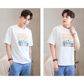 เสื้อสกรีนลายน่ารัก เนื้อผ้าดี แขนสั้น