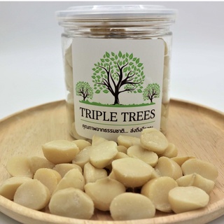 แมคคาเดเมียนัทแบบครึ่งซีกอบ พร้อมทาน (ขนาด 200 กรัม) Macadamia Halves เกรด A By Triple Trees