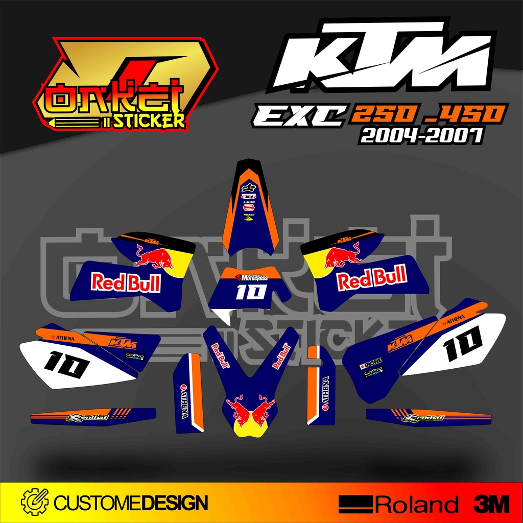 สติ๊กเกอร์ดีคอล KTM EXC 250-450 SK1