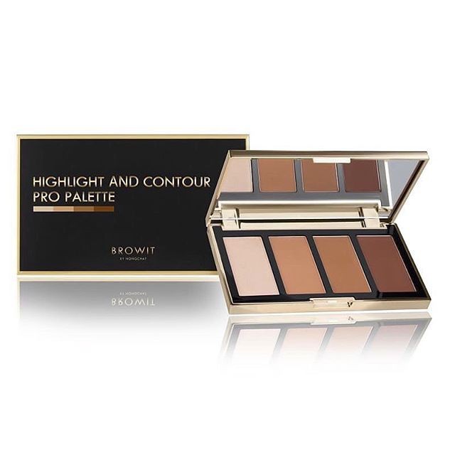 Browit Highlight and Contour Pro Palette 3.5g x 4สี บราวอิท พาเลทไฮไลท์และคอนทัวร์