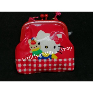 กระเป๋าสตางค์คิตตี้ผ้าเคลือบ Vintage Hello kitty mini purse