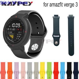 สายนาฬิกาข้อมือซิลิโคนสําหรับ huami amazfit verge 3