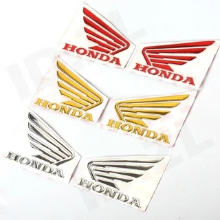 สําหรับ Honda Wings 3M 3D สติกเกอร์สัญลักษณ์ยางนุ่ม | สติ๊กเกอร์ติดมอเตอร์ไซค์ซ้ายและขวา