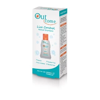 พร้อมส่ง!! แชมพูกำจัดเหา สารสกัดจากธรรมชาติ outcome lice control herbal shampoo 60 ml. 1 หลอด#9990