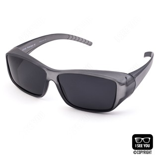 แว่นกันแดดแบบสวมทับแว่นสายตา เลนส์โพลาไรซ์ CU2 Fit Over Polarized 022 Translucent Black