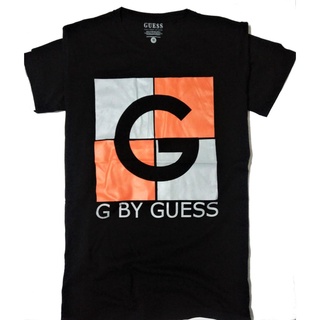 Guess ใหม่ เสื้อยืดผ้าฝ้าย แขนสั้น พิมพ์ลาย สําหรับผู้ชาย และผู้หญิง