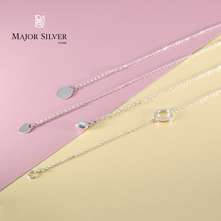 1️⃣ สร้อยข้อมือเงินแท้ 92.5% ✨[Major Silver Store] สร้อยข้อมือขนาดเล็ก Silver925  S925