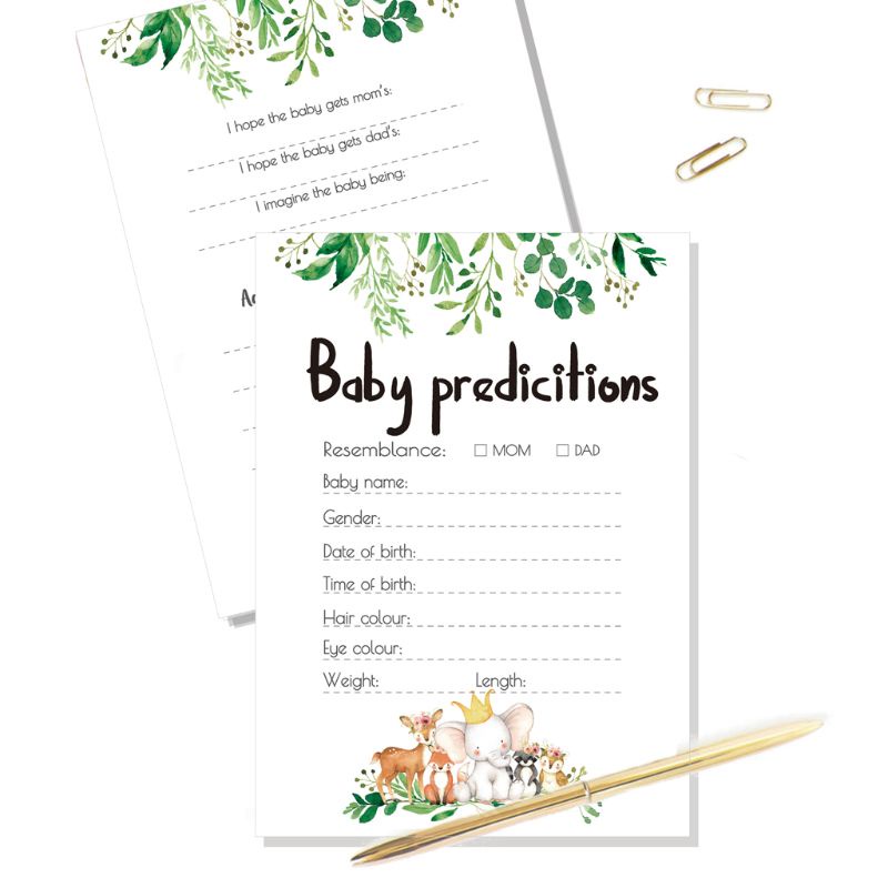 Queen 10 ชิ้น Baby Shower Prediction และ Advice การ์ด รูปที่ 5