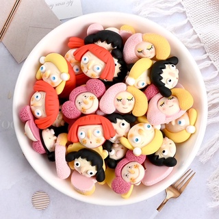 Cartoon Girl Avatar Resin Flatback Storage Box Diy Hairpin Mobile Phone Case Decoration Accessories