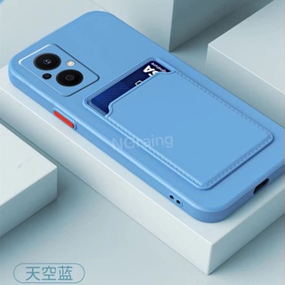 เคสโทรศัพท์มือถือ TPU แบบนิ่ม หลากสี พร้อมกระเป๋าใส่บัตร สําหรับ OPPO Reno7 Z 5G Reno 7Z 2022