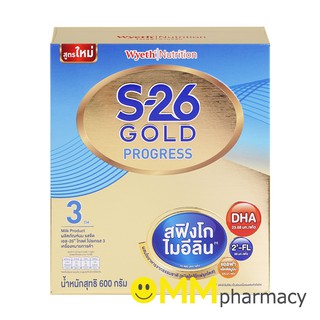 S-26 PROGRESS GOLD นมผง เอส-26 โปรเกรส โกลด์ 600 กรัม