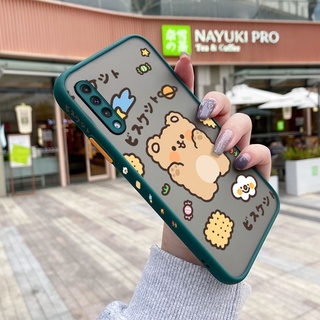 Samsung galaxy A50 A50s A30s เคส บาง ฝ้า ใส แข็ง น้ํา หมี ด้านข้าง เคสแบบเต็ม กันกระแทก เคสป้องกัน