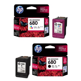 โปรโมชั่น : HP INKJET 680 BLACK  HP INKJET 680 TRI-COLOR หมึกดำหมึกสี อย่างละ 1 ตลับ