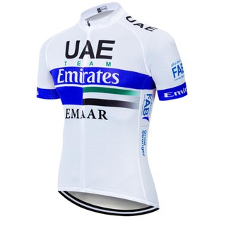 [ลดราคา] เสื้อปั่นจักรยานผู้ชายแขนสั้น 2020 Team UAE Cycling เนื้อผ้าระบายเหงื่อ สวมใส่สบาย กระเป๋าหลัง 3 ช่อง