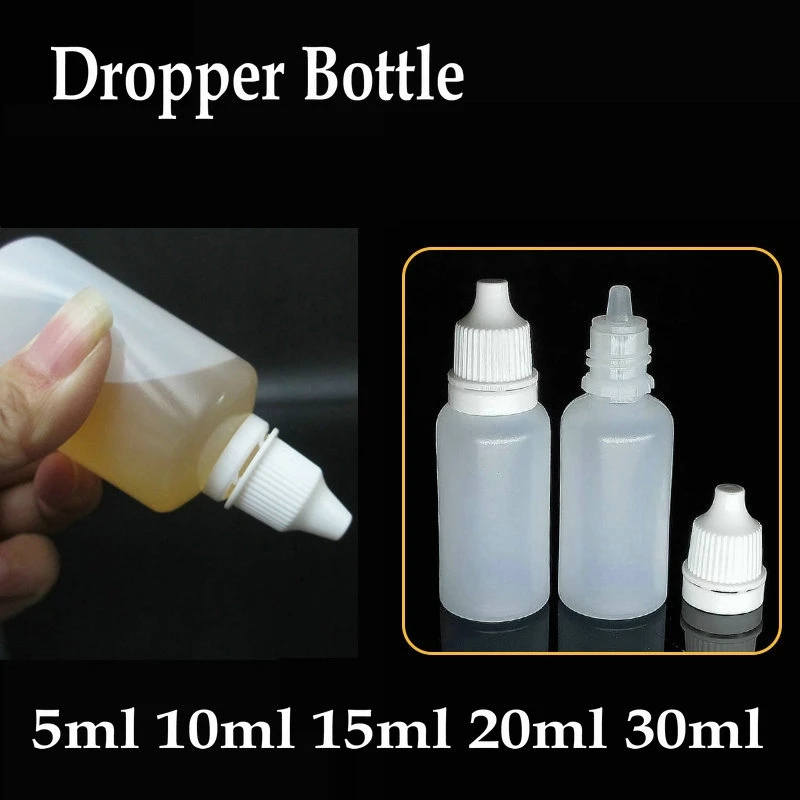 [ขายดี] ขวดพลาสติกเปล่า บีบได้ ขนาด 5 10 15 20 30 50 100 มล. สําหรับใส่น้ํายาหยอดตา