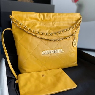 🍒ส่งจากไทย🍒 Chanel ss22 LOGo Cc shopping tote S มาแรง ใช้งานได้ทั้งชายและหญิง Unisex