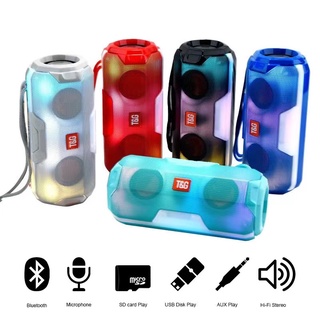 A006 Outdoor Portable LED Wireless Bluetooth Speaker 3D Stereo Surround Subwoofer Waterproof Sound Bar Supp