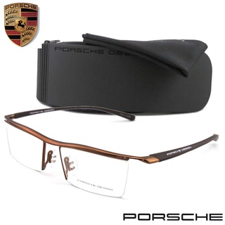 PORSCHE DESIGN แว่นตา รุ่น P 8189 C-4 สีน้ำตาล ทรงสปอร์ต วัสดุ Stainless Steel