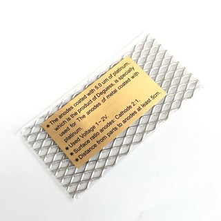 Plating Titanium Mesh แผ่นไทเทเนียม สำหรับล่องานชุบ