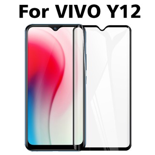 9D สีดำ VIVO Y12 Y17S Y51 Y55 Y65 Y66 Y67 Y69 Y71 Y79 V5 Z1 Y83 Y85 Pro 2020 เต็มจอ ปกป้อง ฟิล์ม กระจกนิรภัย ป้องกันจอ