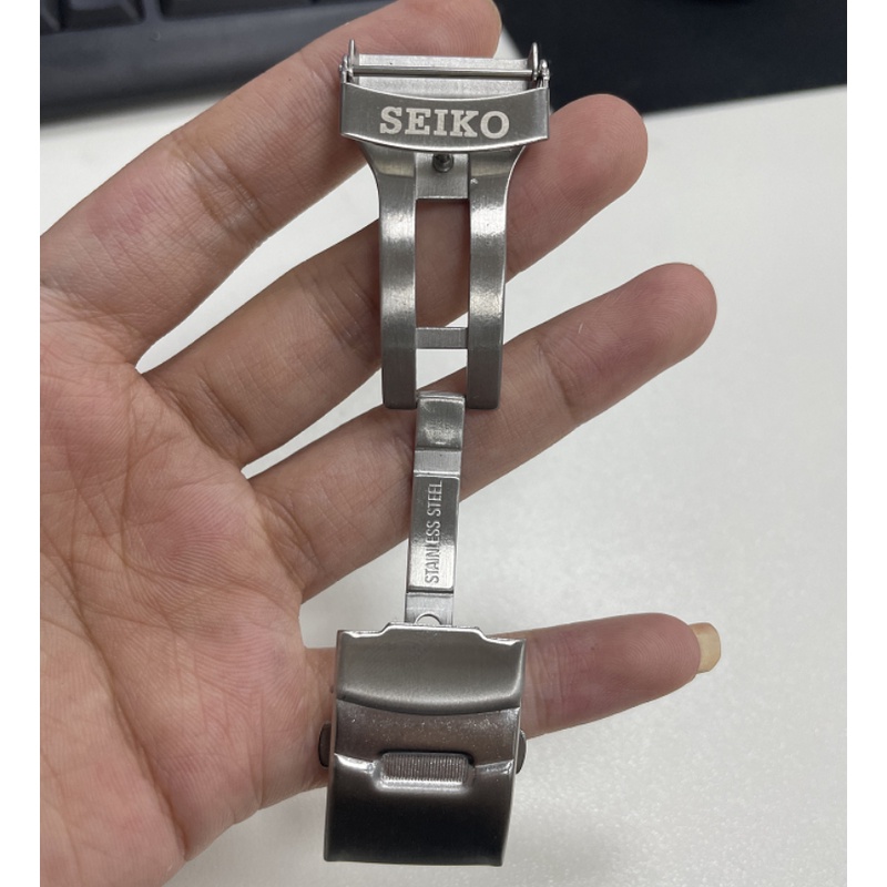 หัวเข็มขัดนาฬิกาข้อมือ สเตนเลส 304 แบบพับได้ 18 มม. 20 มม. 22 มม. 24 มม. สําหรับ Seiko