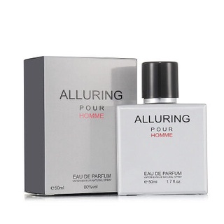 JEAN MISS ALLURING POUR HOMME น้ำหอมผู้ชาย 50ML กลิ่นหอมเย้ายวน สะอาด สดชื่น เข้มข้นของซีด้าร์