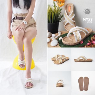 รองเท้าแตะสาน mymelody sandals รุ่น MY-29-ฺWhite