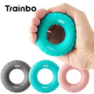 Trainbo Grip ซิลิโคนสําหรับออกกําลังกายกล้ามเนื้อแขนนิ้วมือบําบัดกล้ามเนื้อ
