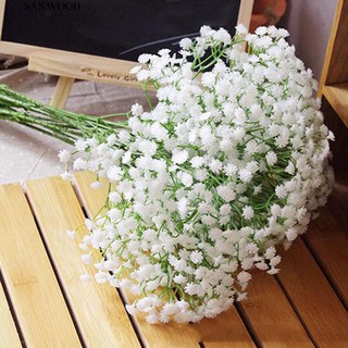 ♚ Babysbreath ช่อดอกยิปโซฟิล่าประดิษฐ์ DIY สำหรับตกแต่งบ้าน 1ชิ้น