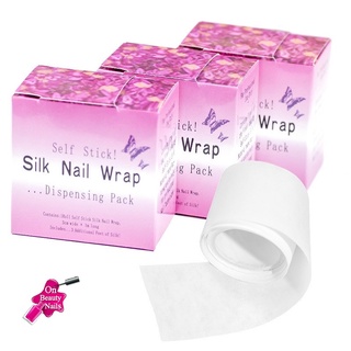 ผ้าซ่อมรอยเล็บฉีก silk nail wrap